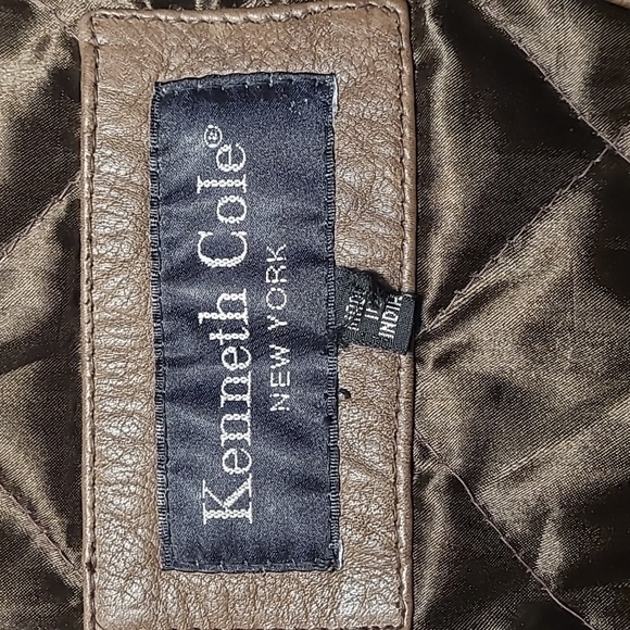 KENNETH COLE BROWN LEATHER VEST - Picture 5 of 10